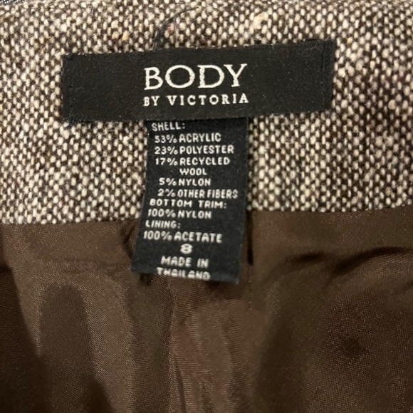 Brown Tweed/Lace Victoria’s Secret Skirt 8 - Picture 2 of 4
